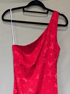 Lulu Red Satin Formal Dress